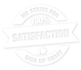 We strive for 100% satisfaction